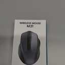 Wireless Mouse for Laptop, 2.4GHz Computer Mouse with USB-A Port &USB-C Adapter, Cordless Office Mice with 6 Buttons & 3 Level DPI for Small to Medium Hands, Work with PC, Desktop, Tablet - M21