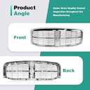 CarPartsDepot Front Grille Grill All Chrome for 2006-2009 DODGE RAM 1500 2500 3500 Pickup Truck Fit CH1200281 55077778AF New