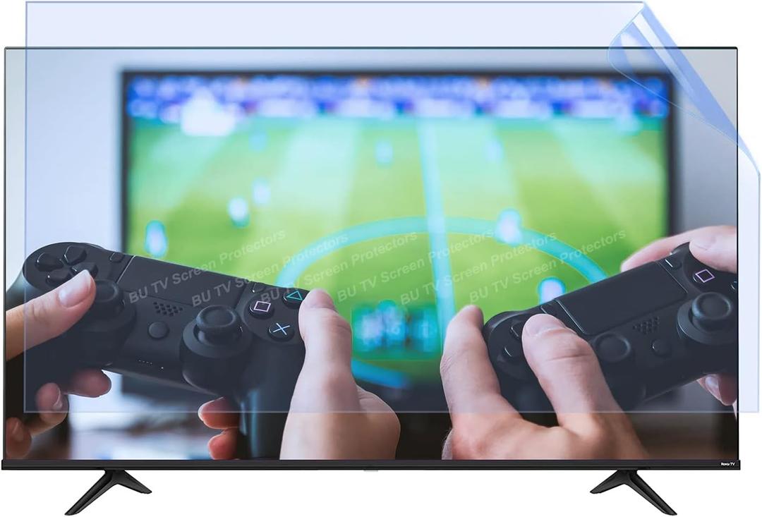 Anti Glare Film for TV 55 Inch,Out Blue Light Filter Anti Scratch Matte Film TV Glare Stopper 55 Inch TV Screen Protector Film (55" 1211*682)