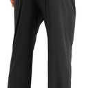 Pudolla Men's Athletic Pants with Zipper Pockets Stretch Workout Sweatpants Lightweight Running Joggers for Men (Black, L)