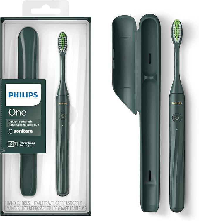 Philips Sonicare One by Sonicare Rechargeable Toothbrush, Sage, HY1200/28