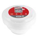 Plastic House Clear Plastic Salad Bowls with Lids - 38 oz | Pack of 4x12 pks