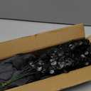Giegxin 90 Pcs 3 Kinds Mixed Eucalyptus Leaves Stems Bulk Artificial Silver Dollar Leaves Picks Dried Eucalyptus Bundle Faux Spray for Wedding Vase Bouquet Floral Arrangement (Black)