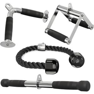POWER GUIDANCE Cable Machine Attachment, LAT Pulldown Attachments, Cable Attachments for Gym, Home Gym Accessories
