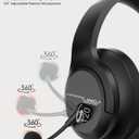 Gaming Headset for Xbox One, PS5, PS4, PC, Sega Game Gear and Other Devices with 3.5mm Audio Jack, Plug and Play, Gaming Headphones for Nintendo Switch with Clear Mic, Folding Design for Kids (Blue)