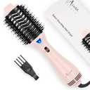 Hair Dryer Brush, Aima Beauty One Step Hair Dryer and Styler Volumizer with Negative Ion for Reducing Frizz and Static, Hair Styling Tools, Pink (2.3 Inches Wide-pink-oval Brush)