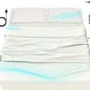 HLLBLL Grounding Bedding Sheet Set, Bed Sheets and Pillowcase Set, 90% Organic Cotton+10% Pure Silver Organic Fitted Grounded Sheet for Improved Sleep, Pain Relief (White, King XL(78 * 80 * 15inch))