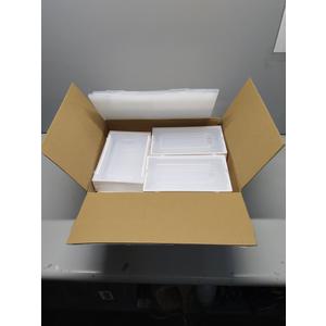 10 Pack Shoe Organizer, Stackable Shoe Box with Magnetic Door, Foldable Space-Saving Shoe Storage for Closet, Entryway, Under Bed, Durable Shoe Cabinet & Rack, white