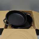 2-in-1 Pre-Seasoned Cast Iron Dutch Oven Pot with Skillet Lid Set, 10" Skillet 3QT Pot for Cooking, Baking, Frying and Camping