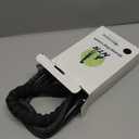 NTR 6FT Training Leash, Purple Rope Leash with Swivel Lockable Hook, Reflective Thread, Padded Handle, Dog Lead line for Walking, Hunting, Camping, Backyard for Small Medium Large Dogs, Black (6ft*1/2")