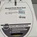 KOHLER 20111-0 Brevia, Slow Close Toilet Seat, Round Toilet Seat, Grip-Tight Bumpers Quick-Attach Hardware, White