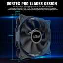 PCCOOLER 120mm Case Fans, DN120 120mm PC Fan 3 Pack Dark Night Series, High Performance Cooling PC Fan - Efficient Hydraulic Bearing - 1200 RPM Low Vibration, Computer Fan for CPU Cooler