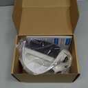 Left Hand Walker Splint with Two Securing Straps, Cushioned Walker Padding for Comfortable Grip, Hand Brace Splint for Seniors, Rehab and Elderly Rollator and Limited Hand Mobility Users (Medium, White)