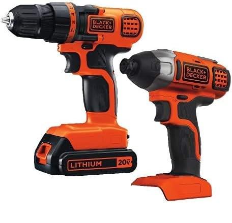 Black & Decker 20V MAX Drill/Driver Impact Combo Kit (Pack of 2)