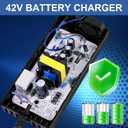 42V 2A (5 Plugs) Charger for Jetson Voyage Razor Swagtron Bird Gotrax Ninebot Segway Hiboy 36V 10S Lithium-ion Battery Converter Interfaces 3 Prong (8mm/12mm) DC (5.5 * 2.5/2.1mm) 8mm RCA/3-Pin XLR