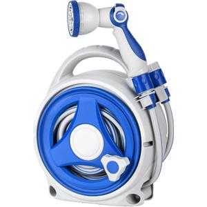 Retractable Garden Hose Reel, Home Hose Reel with10 Patterns Spray Nozzle, Adapts to standard US hose plugs, for Garden Watering, Floor Cleaning, Pet Cleaning, etc (50FT)