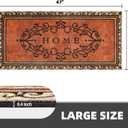 Large 47"x22" Heavy Duty Welcome Mat Outdoor with Non-Slip Rubber Backing - Durable Outdoor Door Mat for Front Door Entrance, Garage, Patio & High Traffic Areas（Home）
