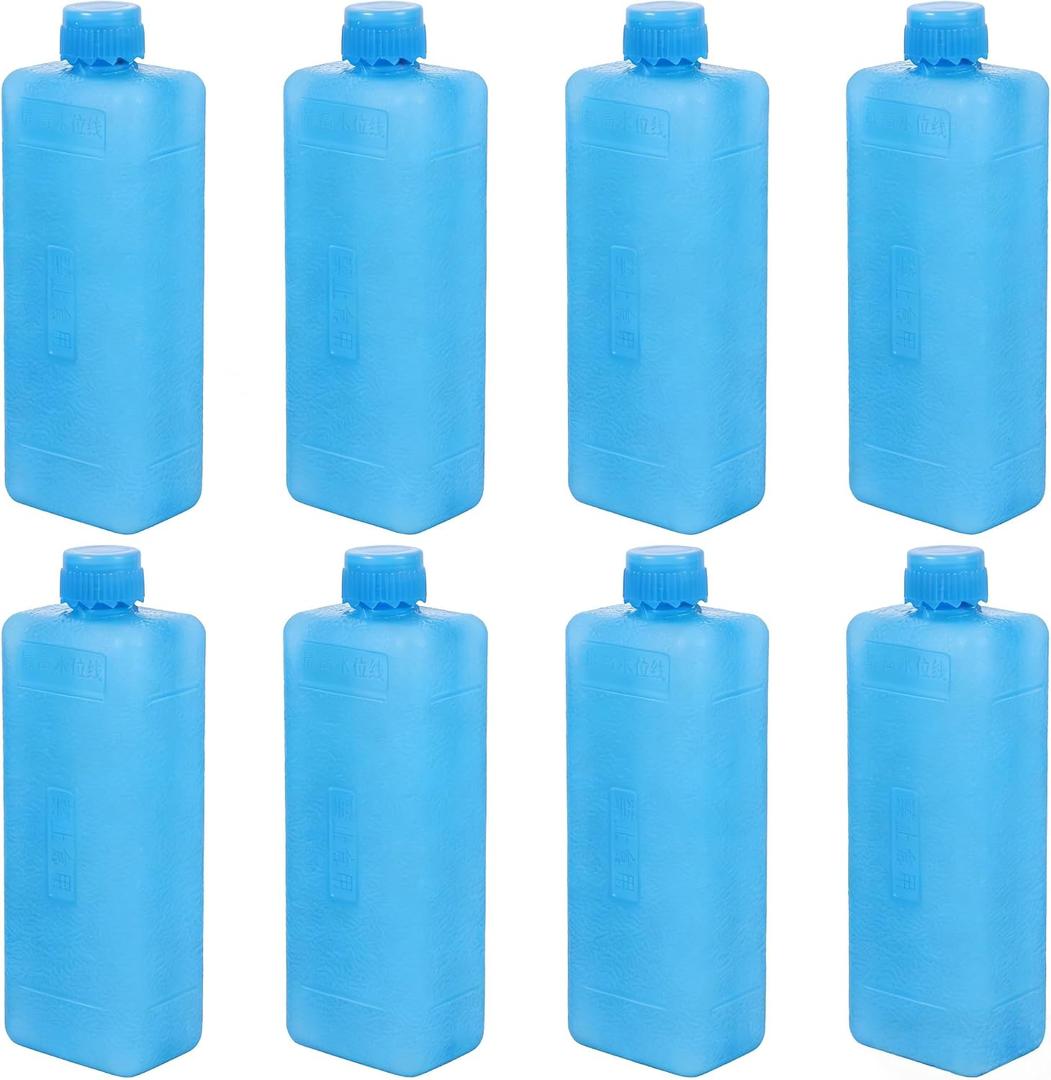 Mini Ice Packs for Swamp Cooler 8Pcs Refillable Blocks Portable Air Conditioner Fan Reusable Cold Freezer Box Evaporative Cooling Insert Lunch Travel