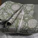 Levtex Home Adare Sage Reversible Full/Queen Quilt Set (88x92in) with 2 Pillow Shams (26x20in) - Floral Bedding - Sage White - Cotton Full/Queen Size Quilt Bedding Set - Lightweight, Soft, Pre-Washed