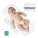 VEVOR Baby Scale, 2-in-1 Infant Weight Scale with Detachable Tray, Digital Baby Scale for Weighing with Hold & Tare Function, 5 Units for Babies, Toddler, Pet, 66LBS Capacity (3 x Battery Included)