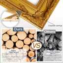 Ornate Wooden Gold Picture frames,16x20 Picture Frame for Photo Frame,Canvas Frames,Art Panels Frame,Paintings,Artwork,Corner Ornaments Gold Frames,without Acrylic Glass and Backing 03