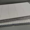 Home Bath Stone Mat 24"x16" (2-Pack) Quick-Dry, Non-Slip Diatomaceous Earth Mat, Stylish & Absorbent, White Straight
