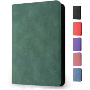 Trading Card Binder 9 Pocket - Premium Card Collection Binder for 360 Cards, Durable Side-Loading Card Album with Zipper, Perfect for TCG, MTG, and Sports Cards, Green