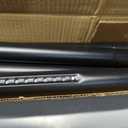 41 to 185 Inch Tension Curtain Rod No Drill Black Shower Curtain Rod Extra Long Heavy Duty Tension Rod for Windows, Patio, Bathroom - Renter Friendly Adjustable Curtain Rods