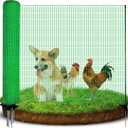 Temporary Fence with Posts, 3'x82' Plastic Fencing Garden Fence Animals Barrier with Fiberglass Stake Windbreak Rope, Portable Snow Fences, Fencing for Dogs Outdoors Backyard (Green)