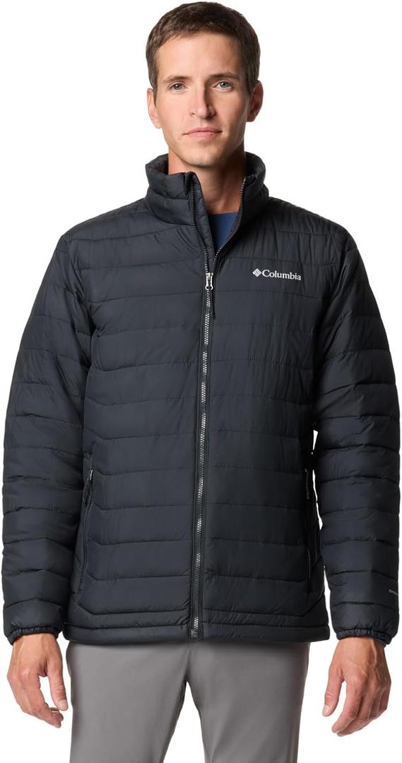 Columbia Mens Powder Lite II Insulated Puffer Jacket, Black, Small