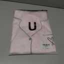 Rooscier Women's Satin Pajamas Set V Neck Short Sleeve Shirt With Shorts Sleepwear (Pink, XXL)