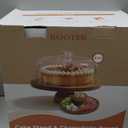 Kootek Wood Cake Stand with Lid, 2-in-1 Wooden Cake Plate & Covered Charcuterie Board, Footed Cake Container Dessert Display Holder with Dome Cover for Weddings, Parties, Bakeries (12 Inch)