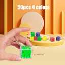 Halloscume 50 Pcs Maze Puzzle Toy Gift 3D Cube Box Mini Maze Christmas Puzzles Game for Adults Birthday Party Favors Stocking Stuffers for Kids