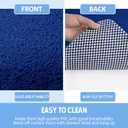 Hargiis Non-Slip Bathtub Mat, Anti Slip Shower Mat, Fast Drying Bathtub Mats, Foot Scrubber Mat, Anti Slip Mat for Tub, Floor, Bathroom, Kitchen, Home, Hotel (Navy Blue 24"16")