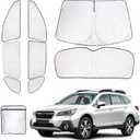 ZATOTOO Car Window Shades for 2020-2024 Outback Sun Shade for Side Window Front & Rear Windshield and Triangular Window Shade Privacy UV Ray Sun Blocker Heat Insulation for Camp Nap Long Time Parking