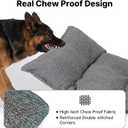 Veehoo Indestructible Dog Bed for Crate, Chew Proof Dog Pad, 35"x22"