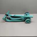 Hurtle 3-Wheeled Scooter for Kids - Wheel LED Lights, Adjustable Lean-to-Steer Handlebar, and Foldable Seat - Sit or Stand Ride with Brake for Boys and Girls Ages 1-14 Years Old (Teal)