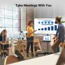 PERLESMITH Rolling TV Stand, Mobile TV Stand for 23-60 Inch LCD LED TVs, Tilt TV Stand Wheels Holds up to 88Lbs, Portable TV Stand for Bedroom with Shelf, Outdoor TV Stand Max VESA 400x400mm PSTVMC06