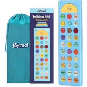 AAC Device for Autism, Joyreal Non Verbal Communication Tools for Speech Therapy & Stroke Rehab. Autism Talking Aids with 6 Programmable Buttons & Adjustable Volume, Autism Toys for Kids and Adults (Bule)
