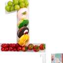 11" Clear Acrylic Letter & Number Charcuterie Tray-Reusable Fillable Alphabet Box for Displaying Candy, Cake, Snacks Party Dessert Serving Plate for Birthday, Wedding Anniversaries, Baby Shower (1)