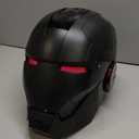 Iron Hero MK5 Black Motorized Cosplay Helmet, Voice, Touch & Remote Control