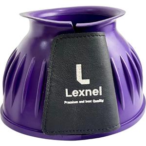 Rubber Horse Bell Boots  Durable Overreach Protection & Secure Hook-and-Loop Closure (XL-Purple)