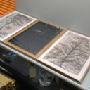 HOURIA Vintage Tree Sketch Framed Canvas Wall Art Set,Natural Brown and Gray Woodland Wall Decor,Mid Century Nature Forest Artwork,Textured Botanical Art Print for Living Room,Bedroom,Office-16"x24"x3