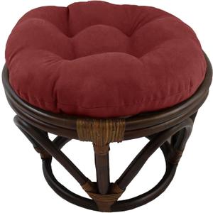 Blazing Needles Round Indoor Cushion, 18", Red Wine