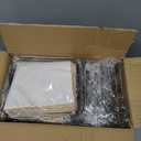 Hushee 12 Pcs Wire Bread Basket Bulk 9.5x6.2x2.2 Inch Oval Metal Dinner Roll Baskets for table Serving Fruit Bowl with 50 Deli Wrapper Paper for Restaurant Kitchen Fast Food (Silver)