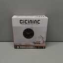 cicininc Wall Clock, Black Silent Non-Ticking, Decorative Battery Operated Wall Clocks for Bedroom, Kitchen, Home, Office, School, Hotel (8 Inch), Pack of 2