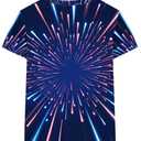 Fourth of July Top 6T Toddler Boys American Flag T Shirt Graphic Polyester USA Star 4th of July Tee Memorial Kids Top