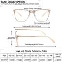 Metal Blue Light Blocking Reading Glasses Oversized Readers for Women Big Head/Large Face Cheaters, +1.75