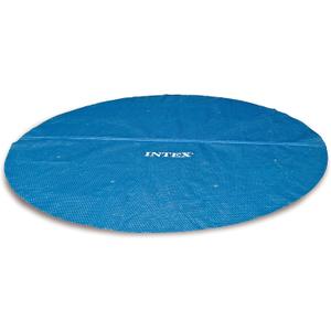 INTEX 28014E Solar Pool Cover: for 16ft Round Easy Set and Metal Frame Pools Insulates Pool Water Reduces Water Evaporation Keeps Debris Out Reduces Chemical Consumption