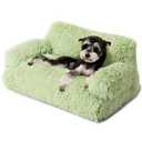 Mewoo Dog Couch, Small Dog Bed with Removable Washable Cover, Cute Cat Couch for Pets, Cat Beds for Indoor Cats with Anti-Slip Bottom (Green)